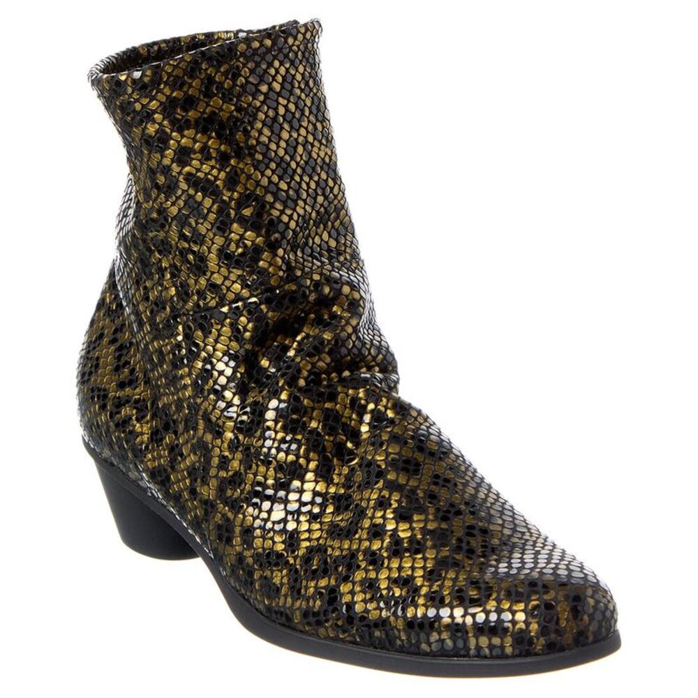 Arche Cynaba Leather Bootie, Gold